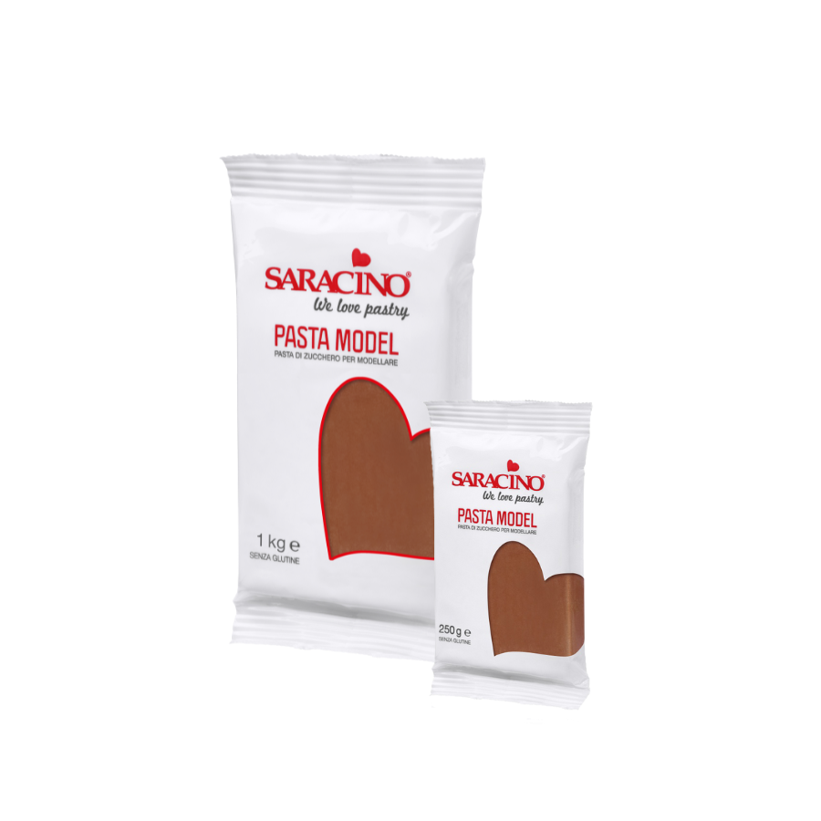 Saracino Pasta Model Brown colour; 1 kg and 250 g packs shown