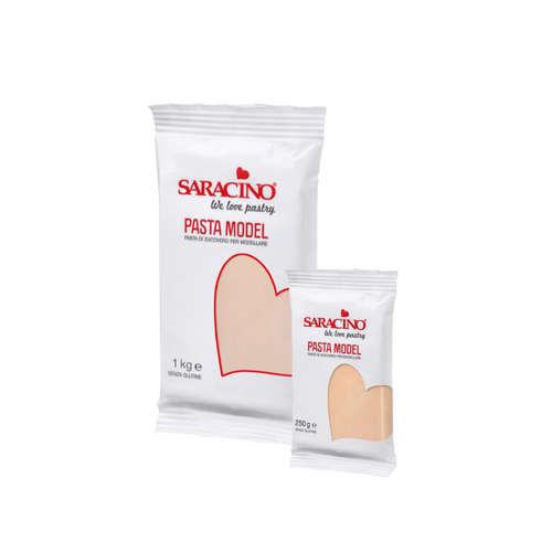 Saracino Pasta Model Skin Tone colour; 1 kg and 250 g packs shown