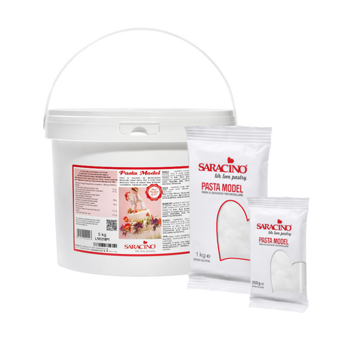 Saracino Pasta Model White colour; 1 kg and 250 g packs shown